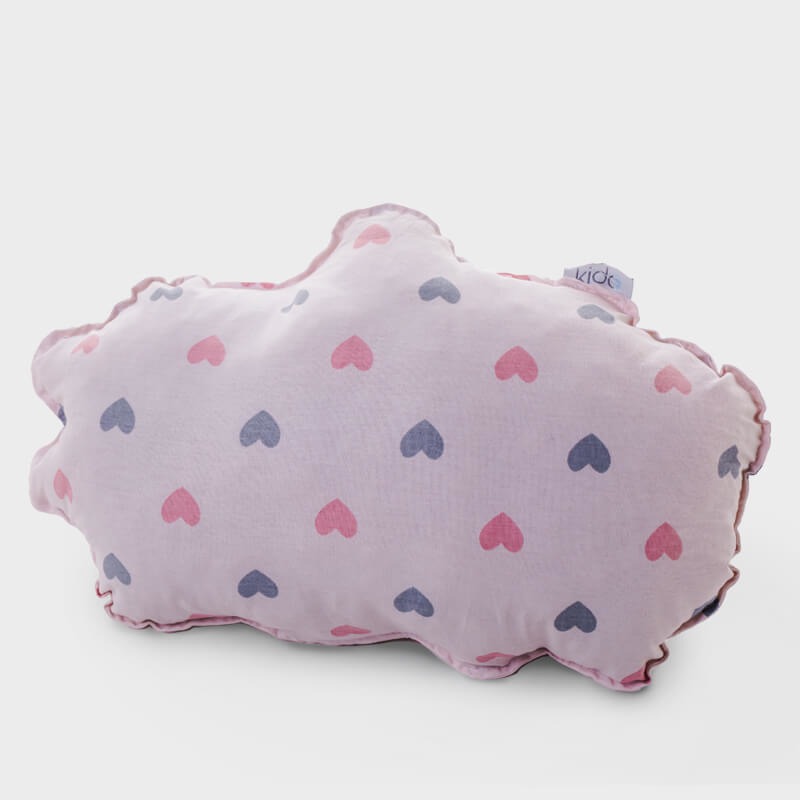 KIDO Ukrasni jastučić u obliku oblaka sa srcima
